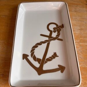J Crew Nautical Dish Tray Kitchen Bathroom Jewelry Trinkets